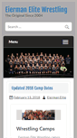 Mobile Screenshot of eiermanwrestling.com