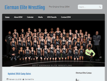 Tablet Screenshot of eiermanwrestling.com